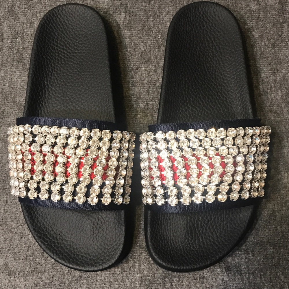 Web slides with crystals size 40